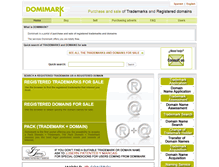 Tablet Screenshot of domimark.com